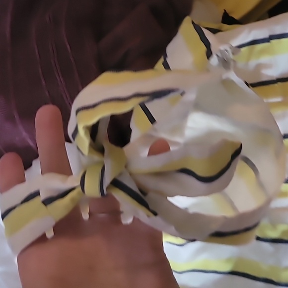 NWOT CUPCAKES AND CASHMERE MARGUERITE STRIPE DRESS W/ SHOULDER TIES Size 6 - Picture 7 of 7